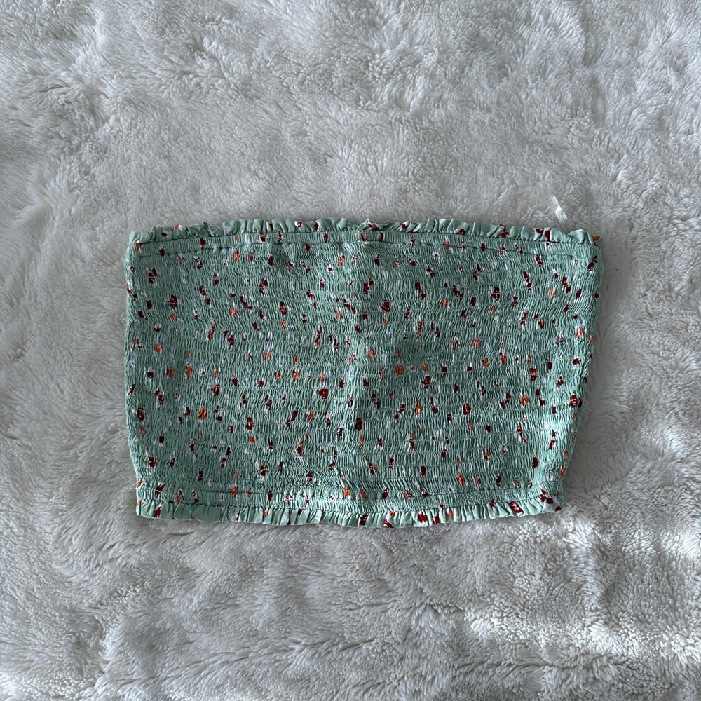 Sky and Sparrow Floral Tube Top